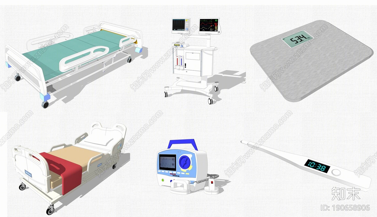 现代医疗器材SU模型下载【ID:190658906】