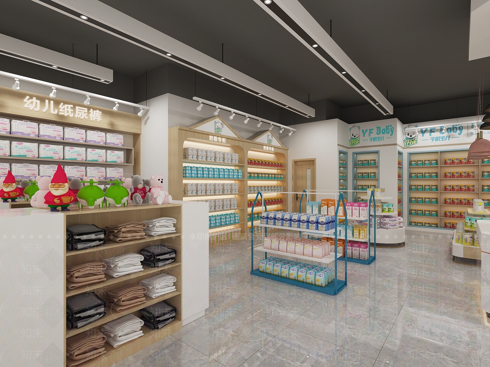现代母婴店3D模型下载【ID:390699475】