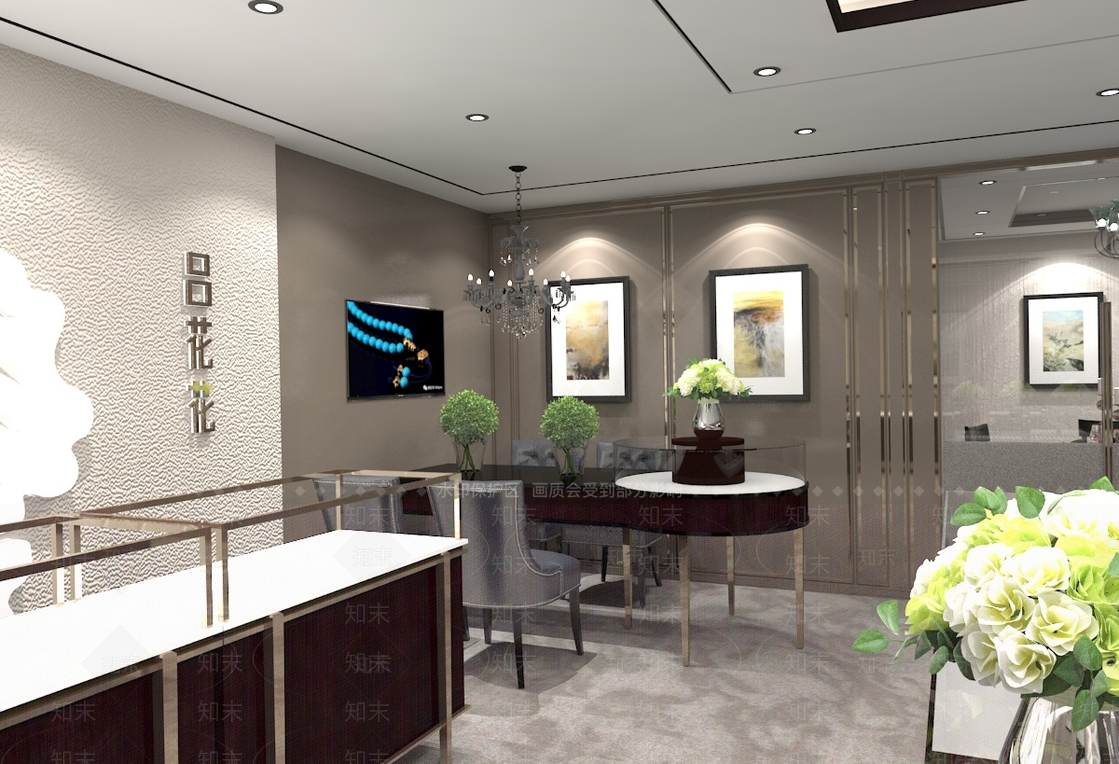 现代珠宝店3D模型下载【ID:590702823】