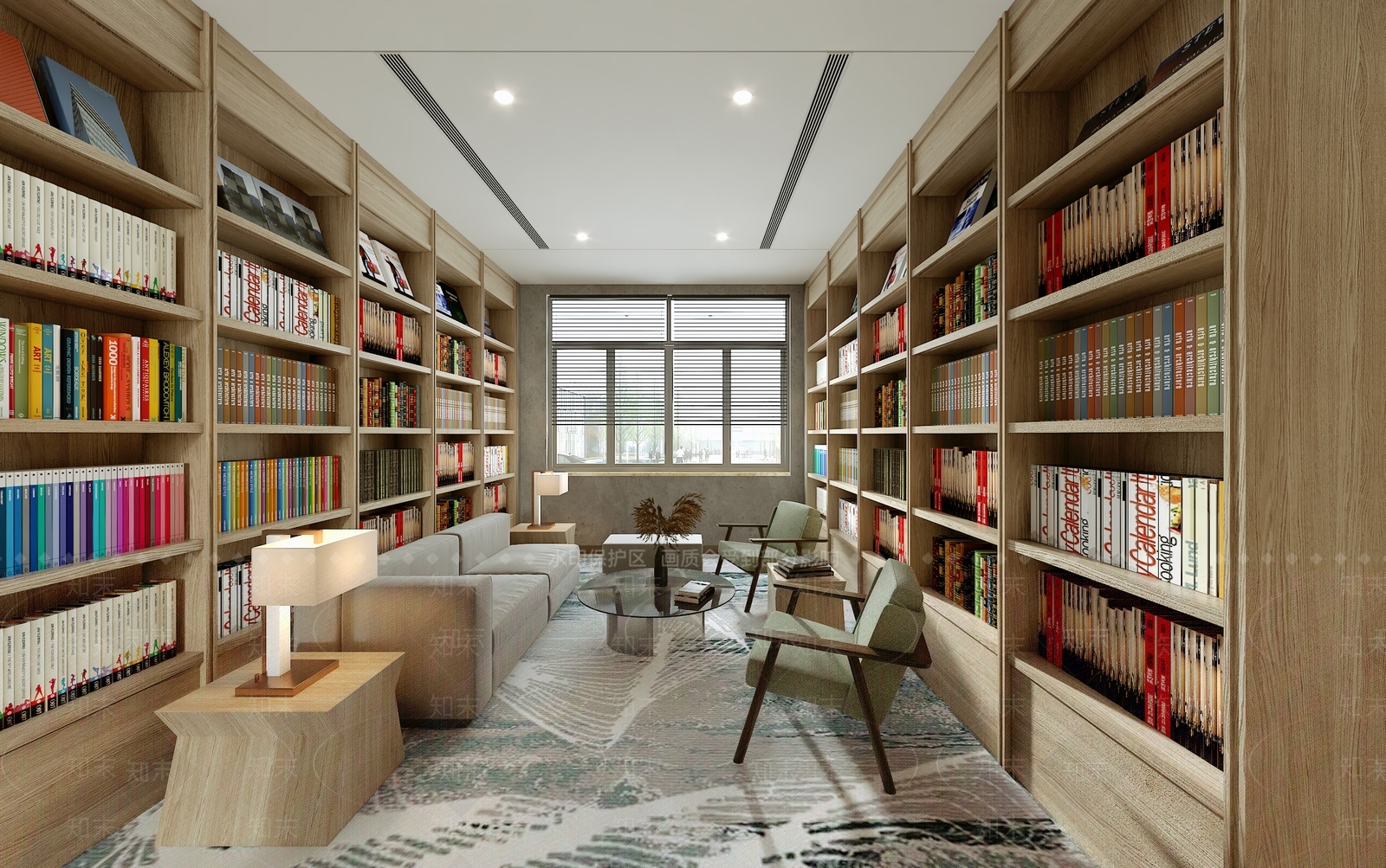 现代图书馆3D模型下载【ID:990756905】