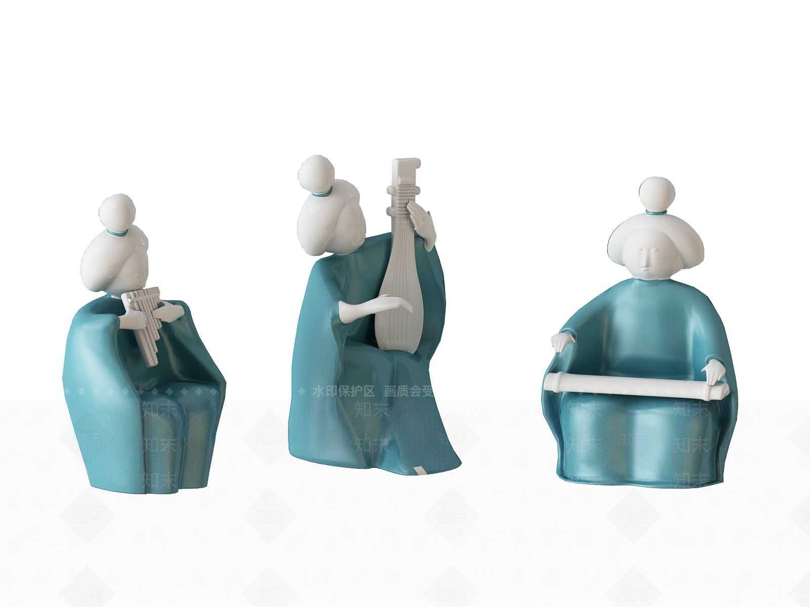 日式饰品摆件3D模型下载【ID:990764185】