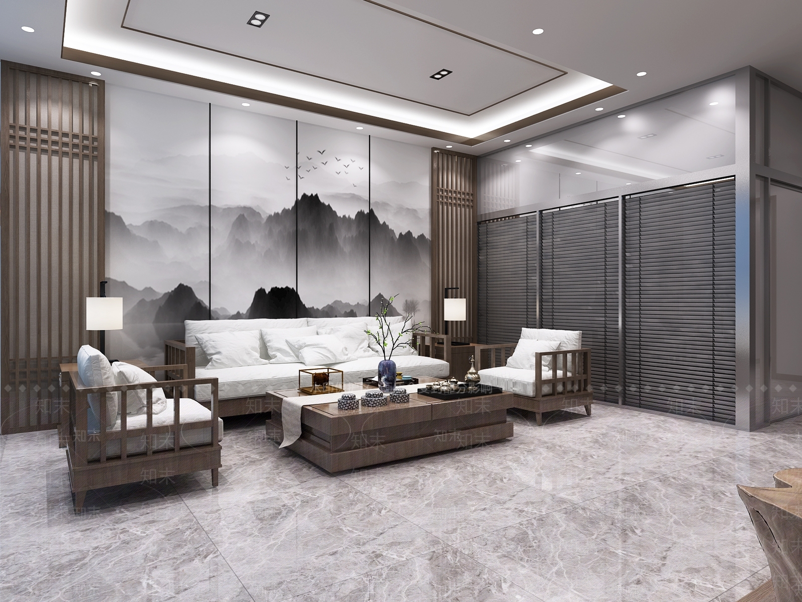 新中式足浴会所3D模型下载【ID:790777178】