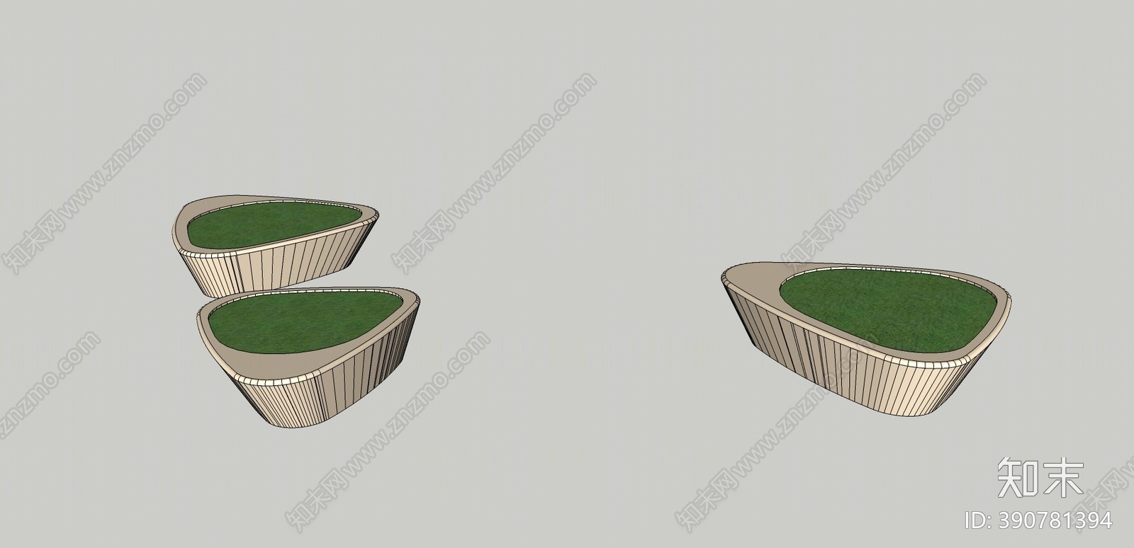 现代树池SU模型下载【ID:390781394】