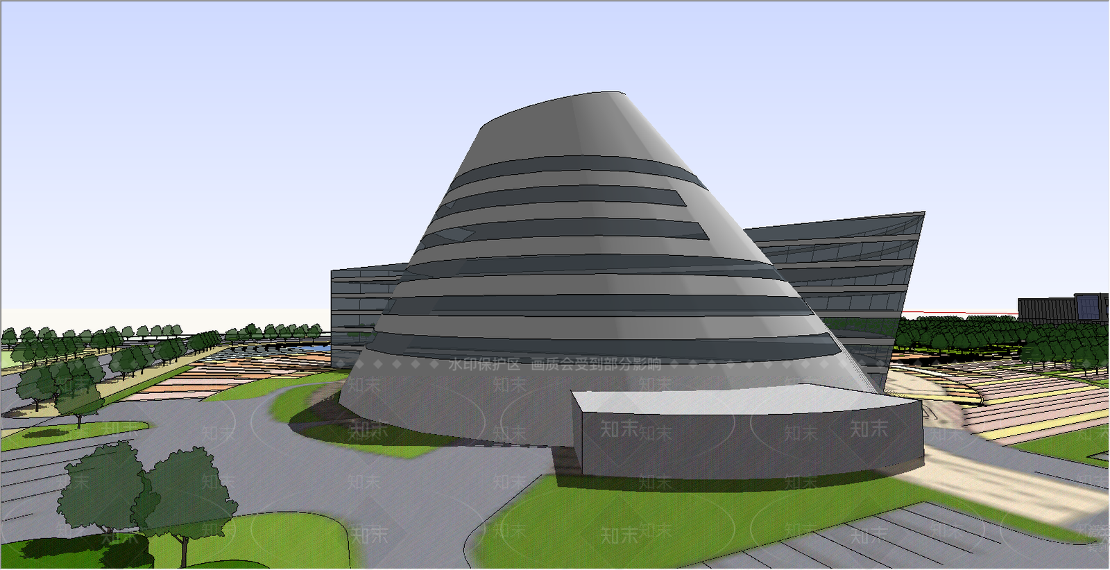 现代其他文化空间SU模型下载【ID:990830474】