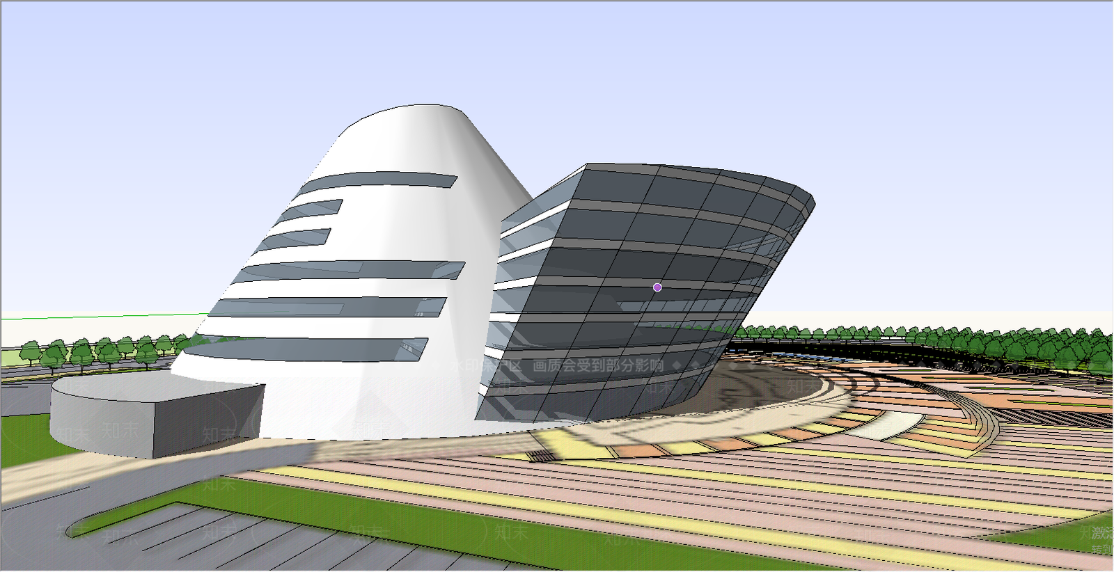 现代其他文化空间SU模型下载【ID:990830474】