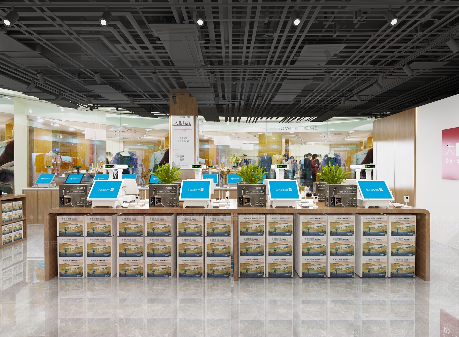 现代超市3D模型下载【ID:590833309】