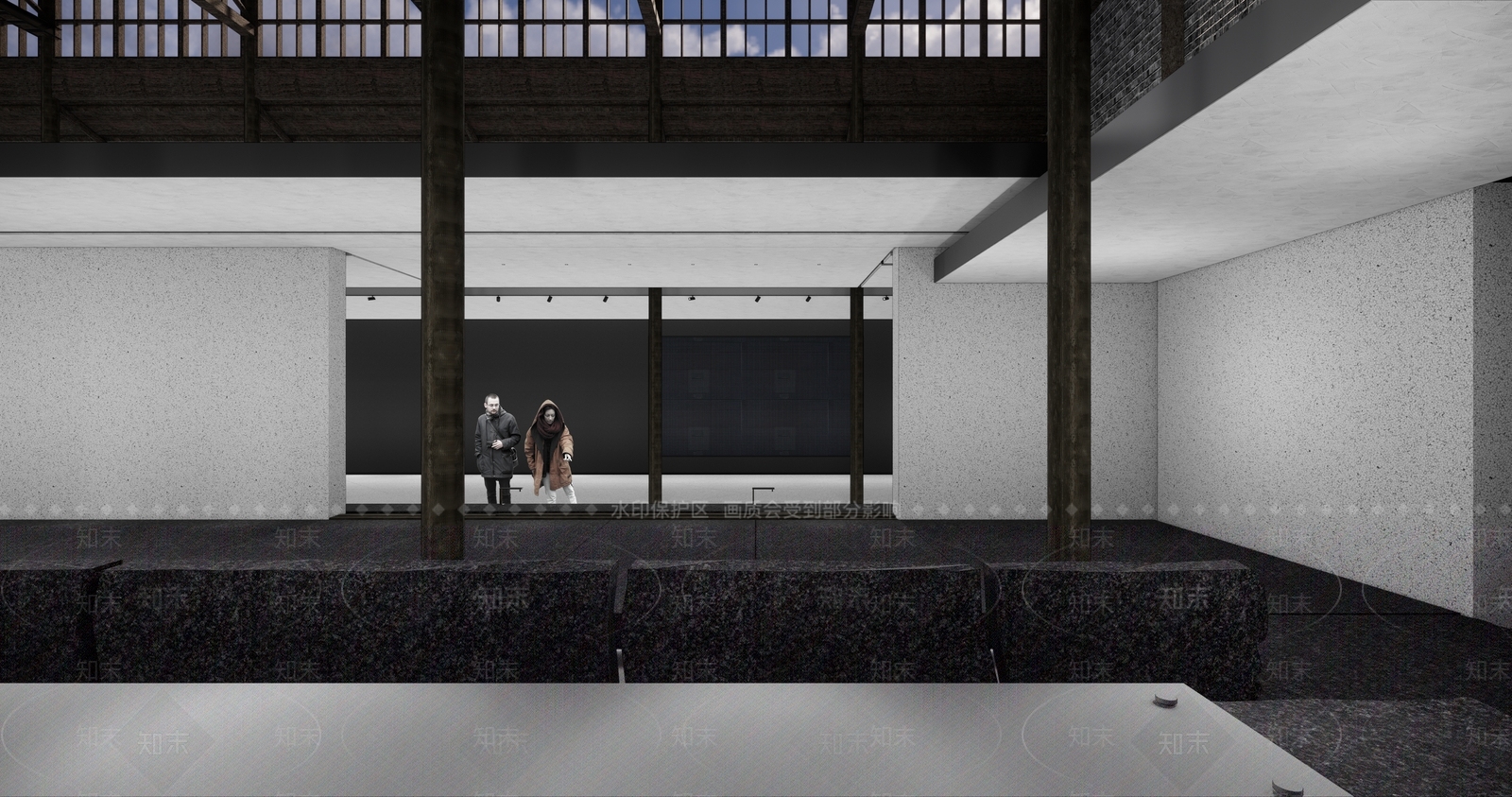 现代展厅SU模型下载【ID:290848992】