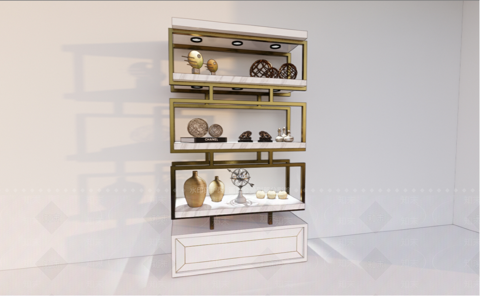 现代展示架SU模型下载【ID:290877509】