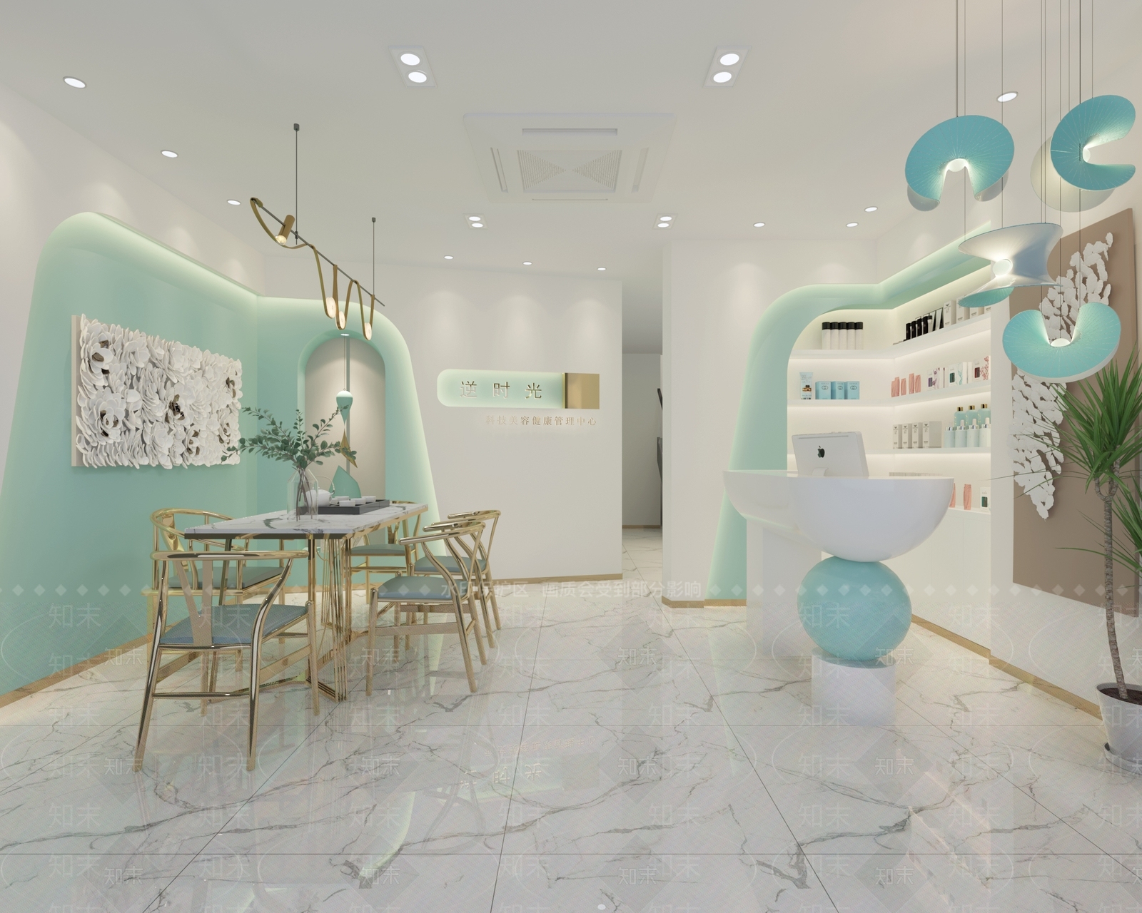 现代美容店3D模型下载【ID:990877581】