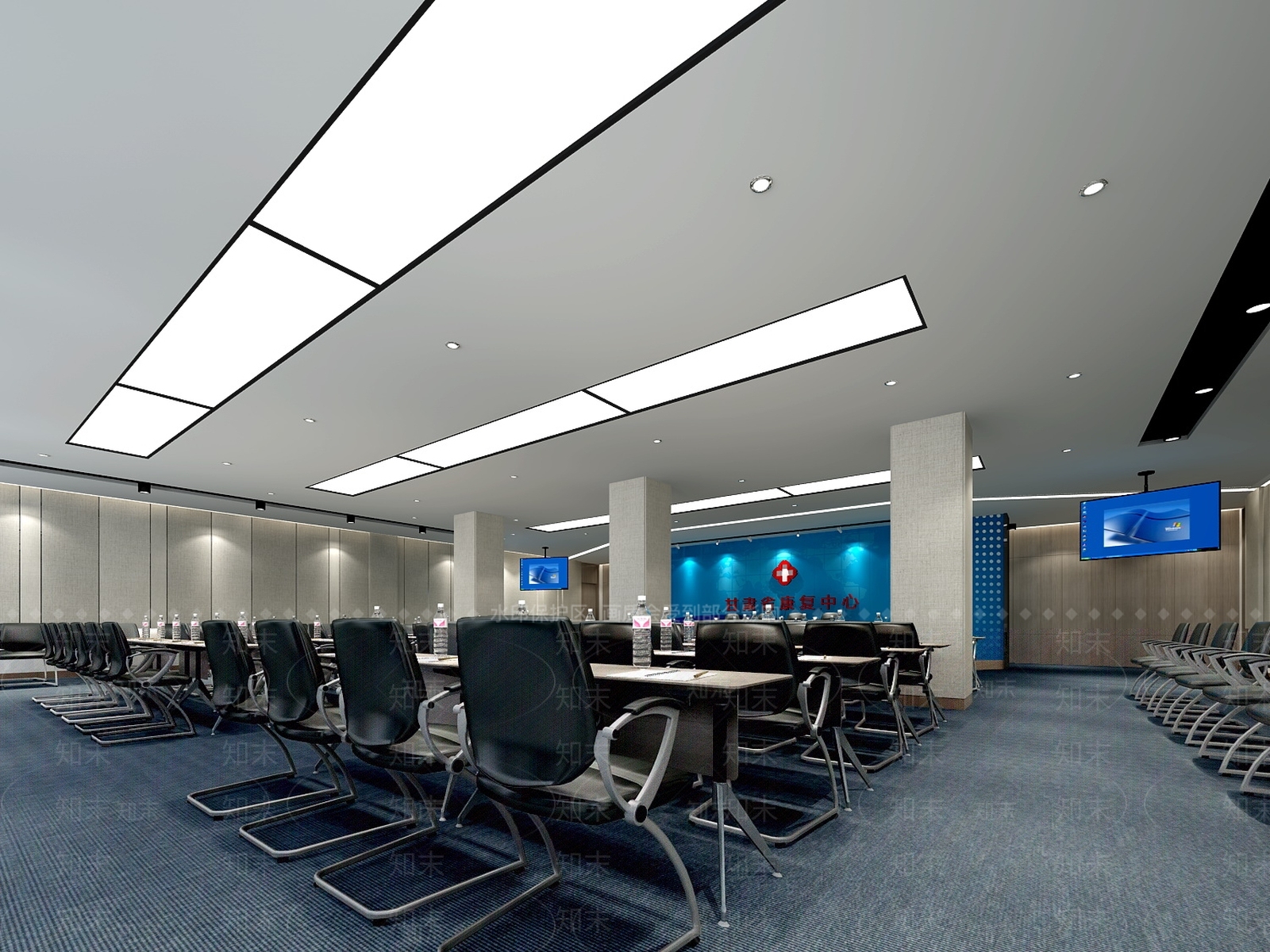 现代医院会议室3D模型下载【ID:990887626】