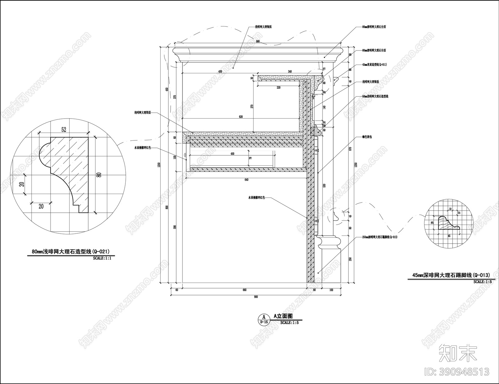 欧式风格营销中心cad施工图下载【ID:390948513】