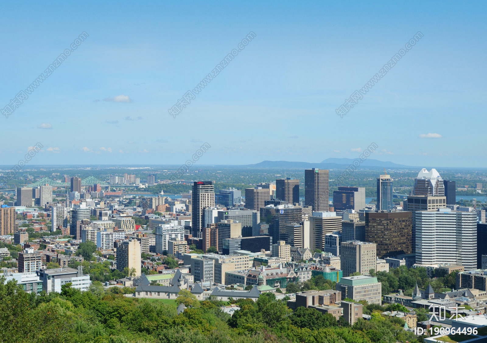 城市蓝天白云外景图贴图下载【ID:190964496】