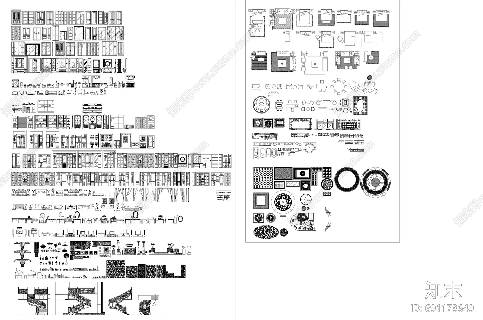 邱德光设计家具施工图下载【ID:691173649】