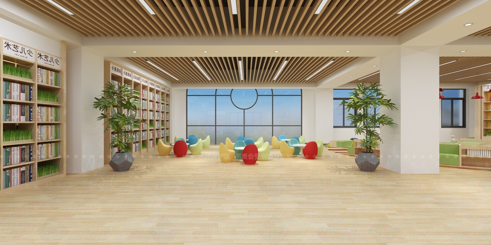北欧阅览室3D模型下载【ID:290971039】