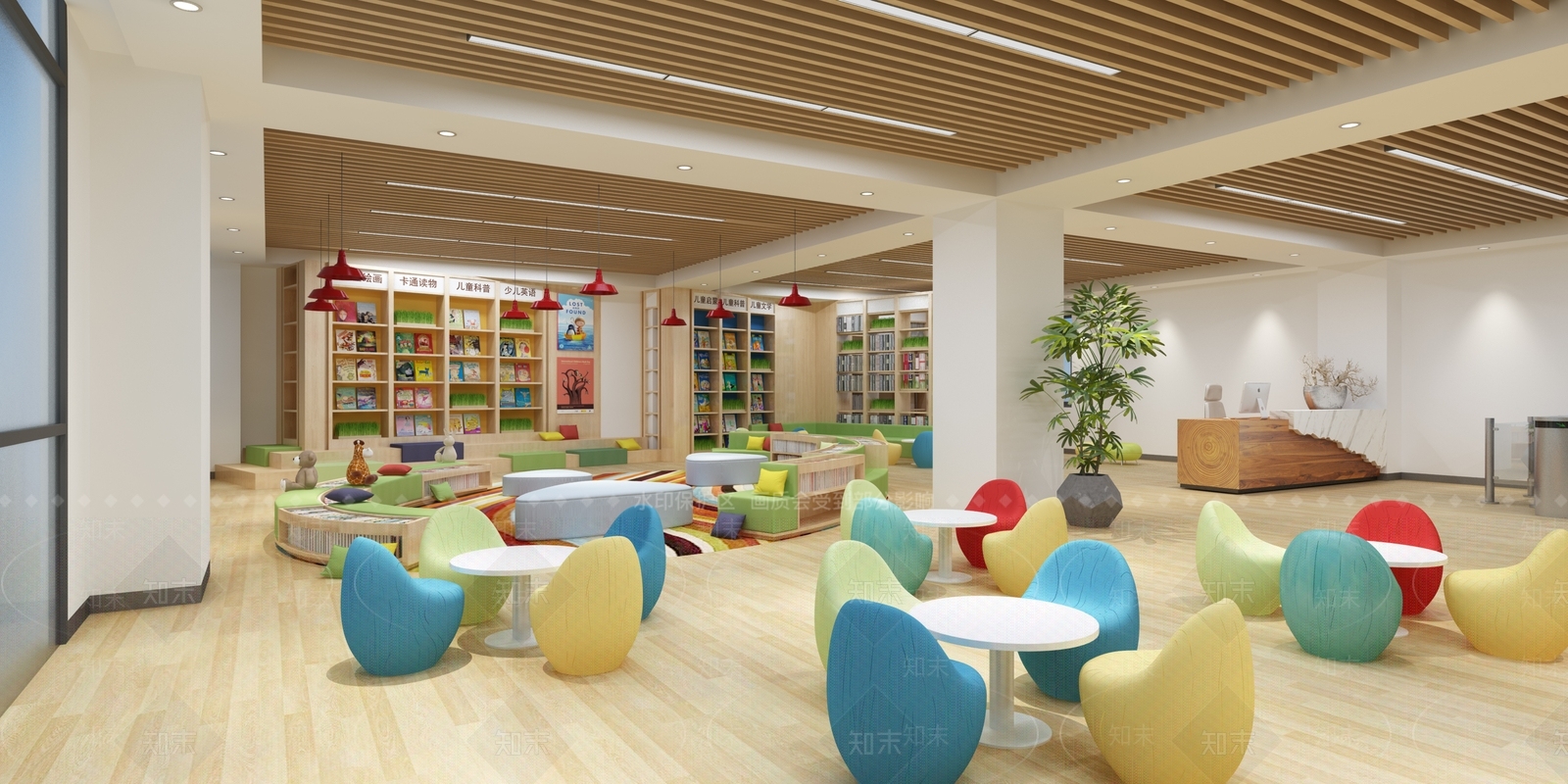 北欧阅览室3D模型下载【ID:290971039】