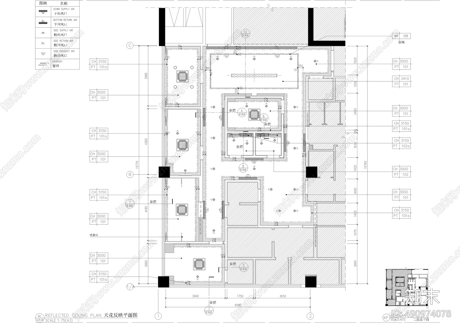 医院cad施工图下载【ID:490974078】