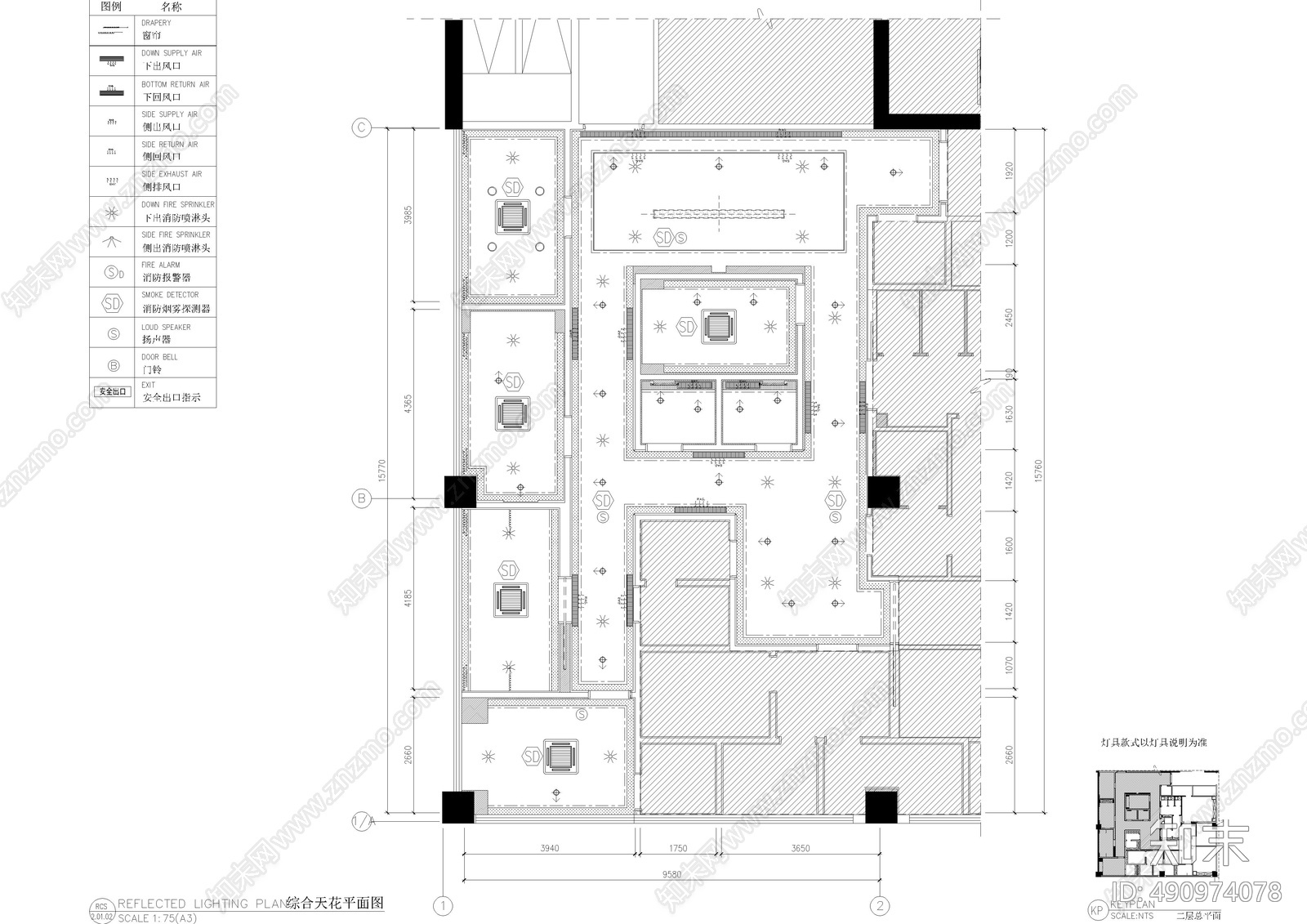 医院cad施工图下载【ID:490974078】