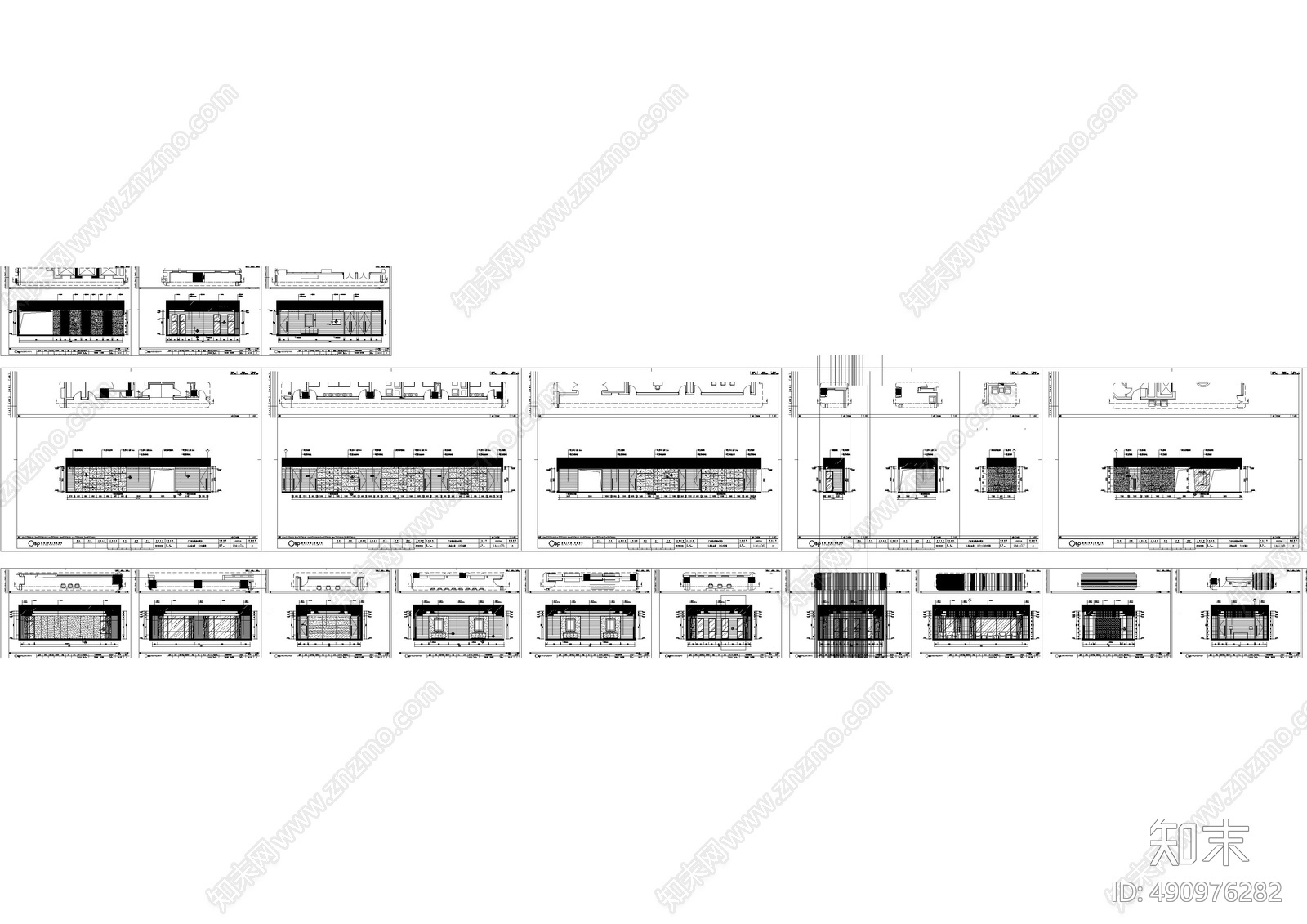 会议室cad施工图下载【ID:490976282】