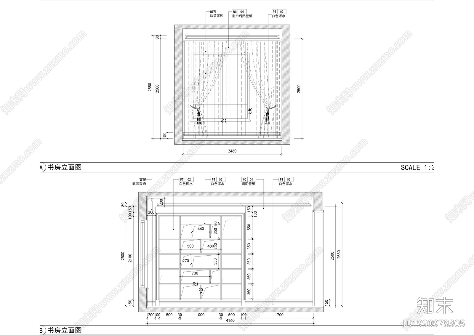 地中海卧室cad施工图下载【ID:990978305】