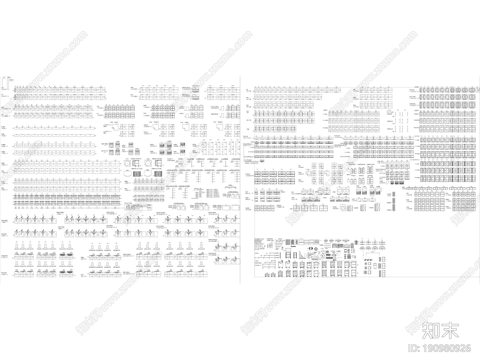 厨房用品施工图下载【ID:190980926】