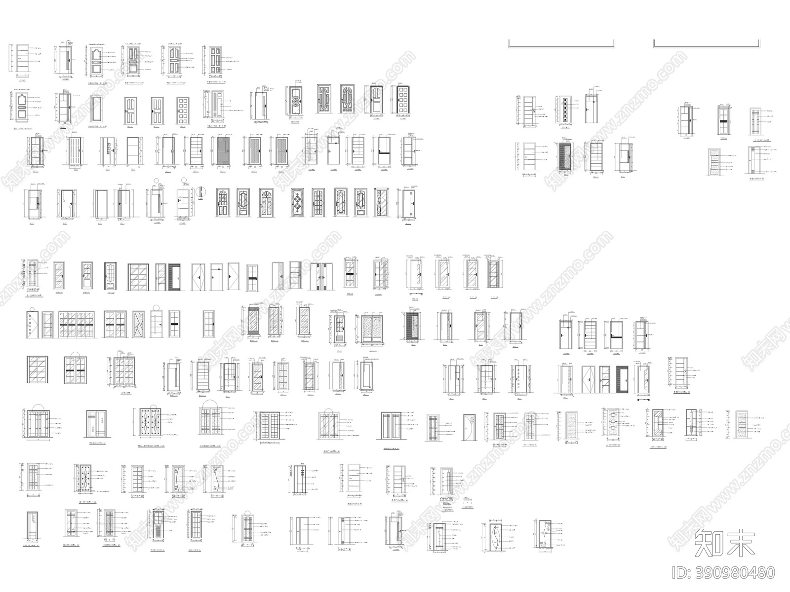 门cad施工图下载【ID:390980480】