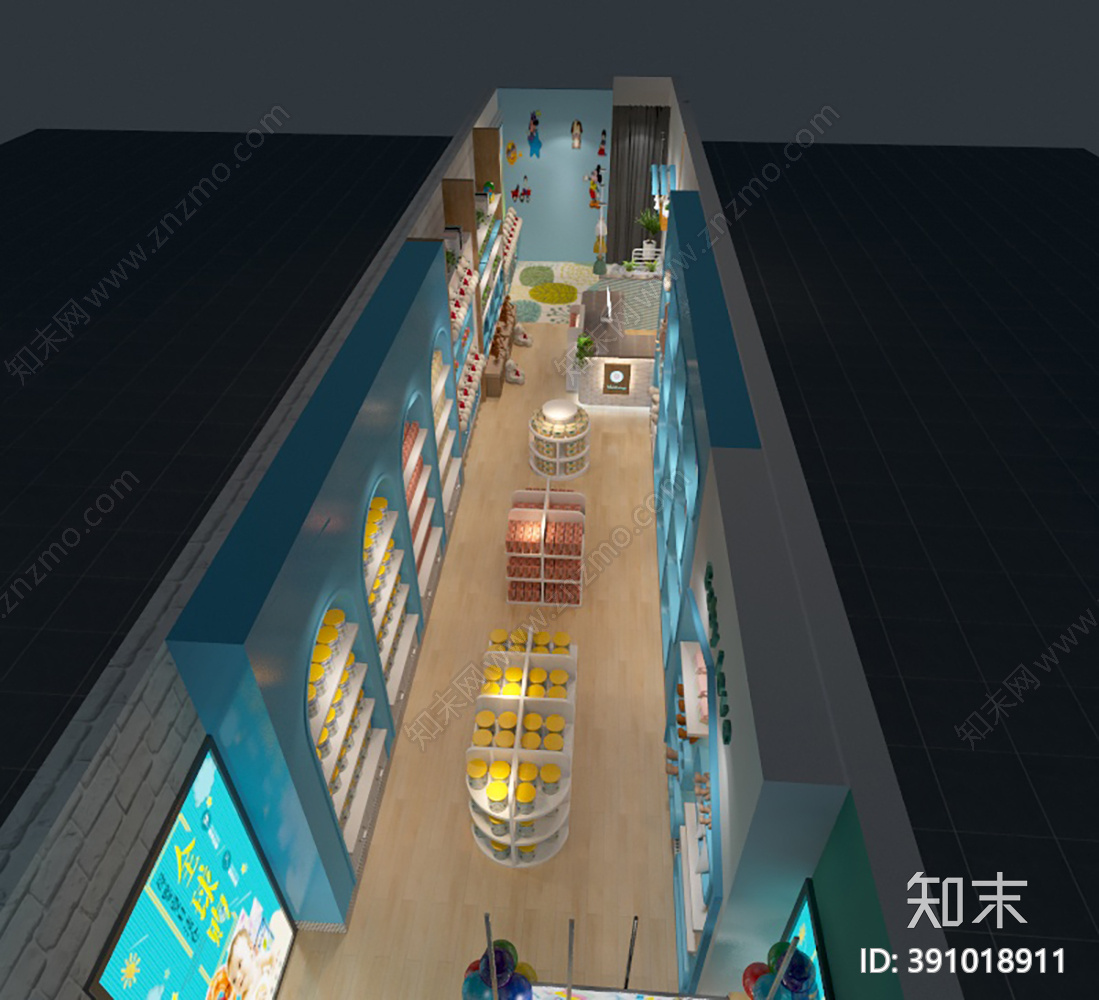 母婴专卖店施工图下载【ID:391018911】