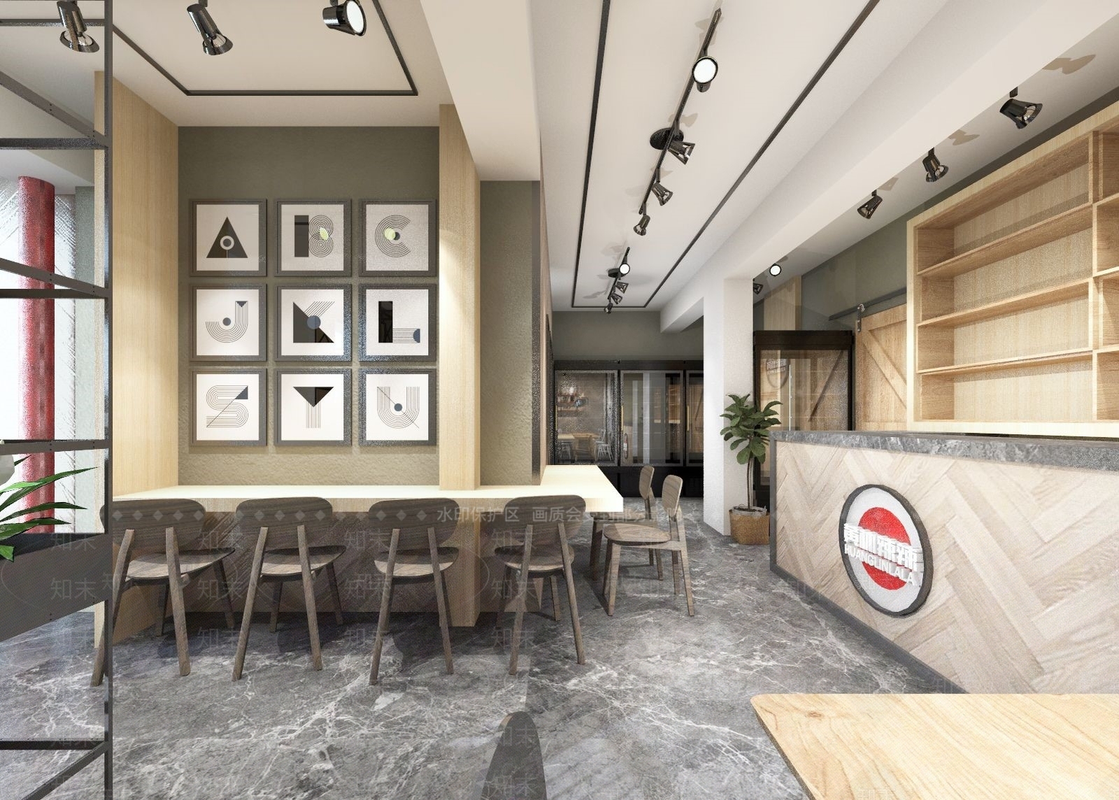 北欧餐厅SU模型下载【ID:991019005】