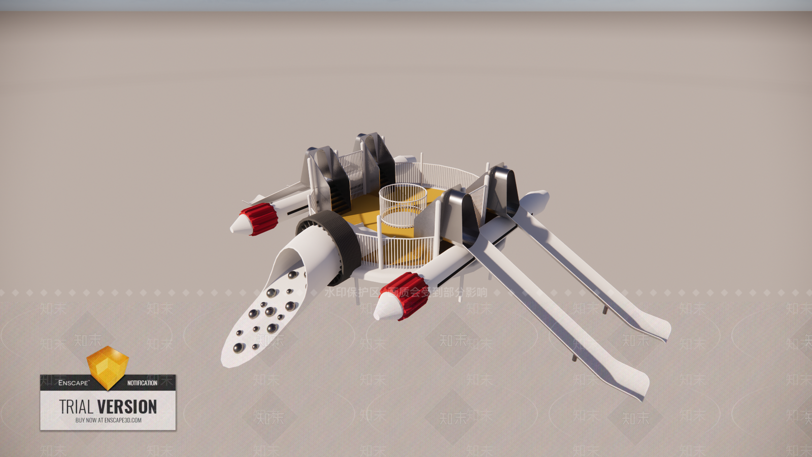 现代儿童活动器械SU模型下载【ID:191047037】