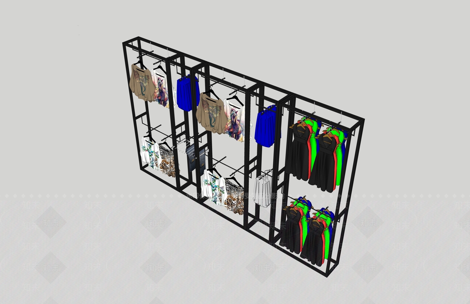 现代展架SU模型下载【ID:791051100】