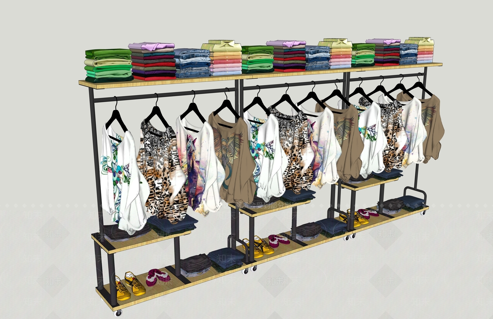 现代展架SU模型下载【ID:791051106】