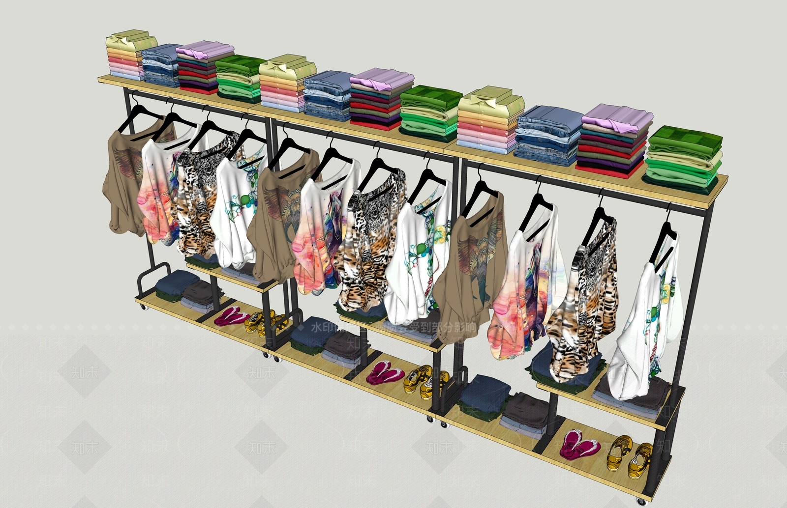 现代展架SU模型下载【ID:791051106】