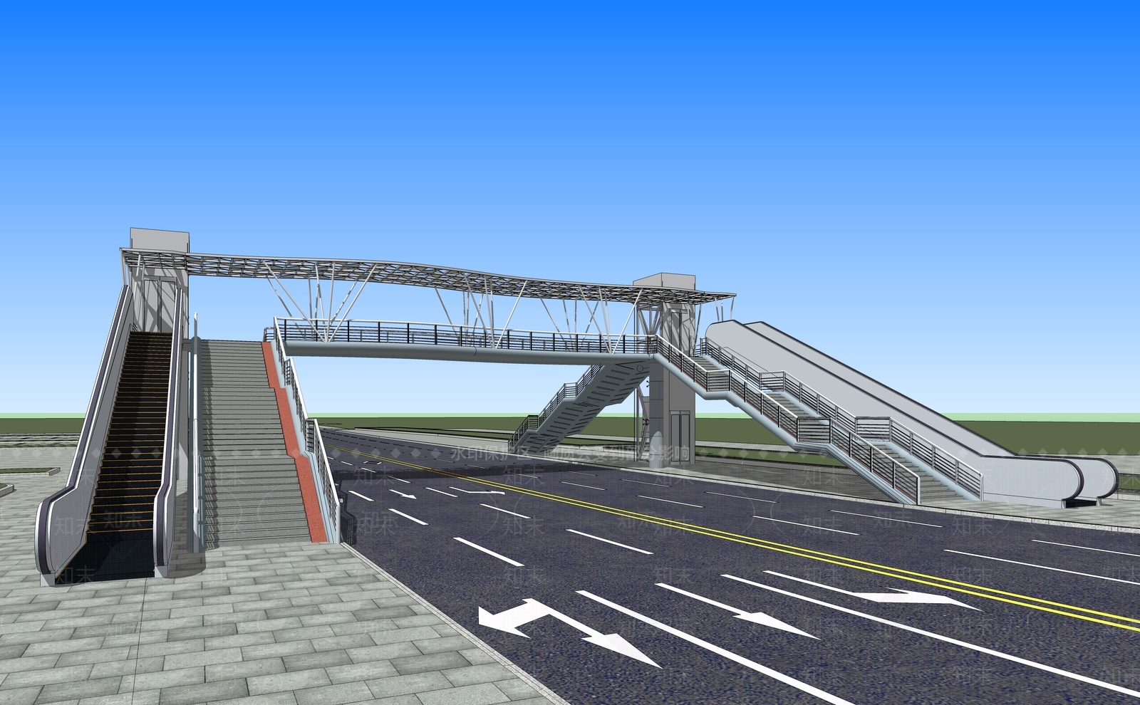 现代小公建SU模型下载【ID:391085725】