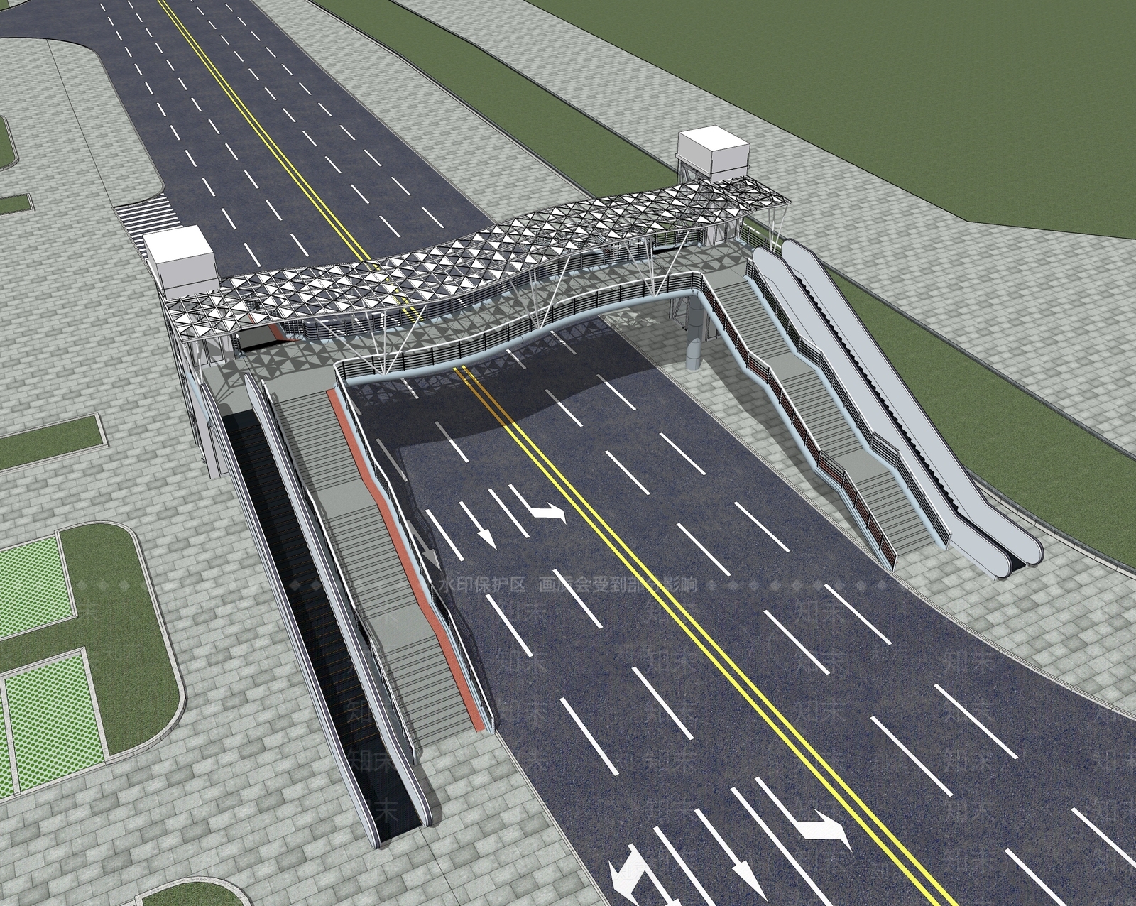 现代小公建SU模型下载【ID:391085725】