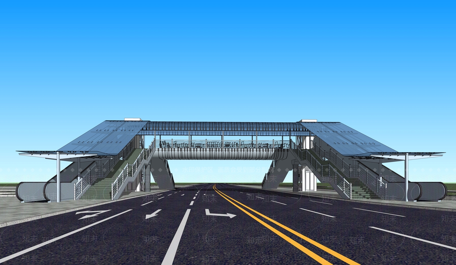 现代小公建SU模型下载【ID:391085730】