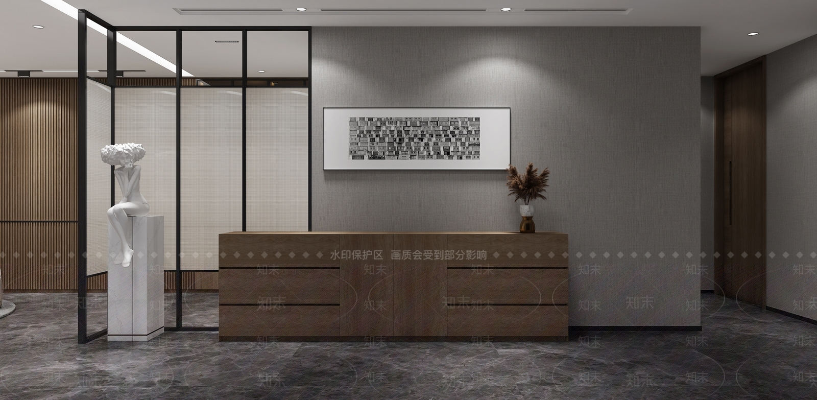 现代品酒室酒窖3D模型下载【ID:991125308】