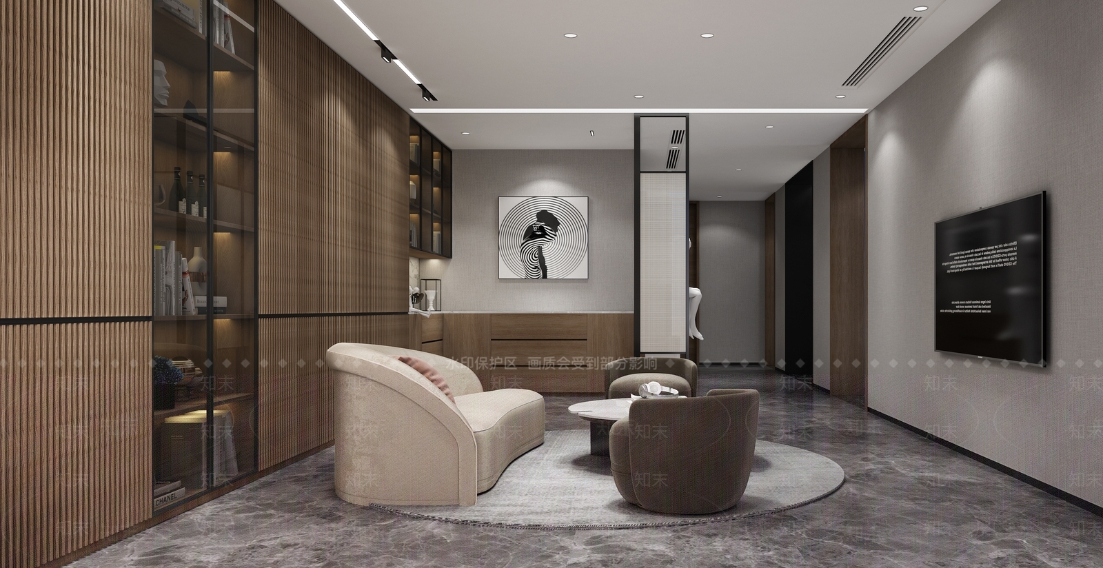 现代品酒室酒窖3D模型下载【ID:991125308】