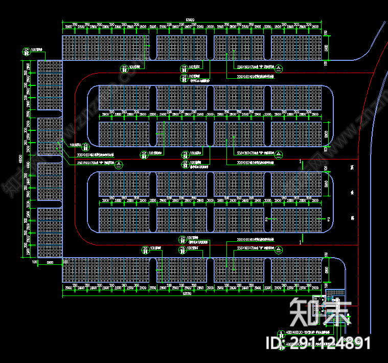 停车场施工图下载【ID:291124891】