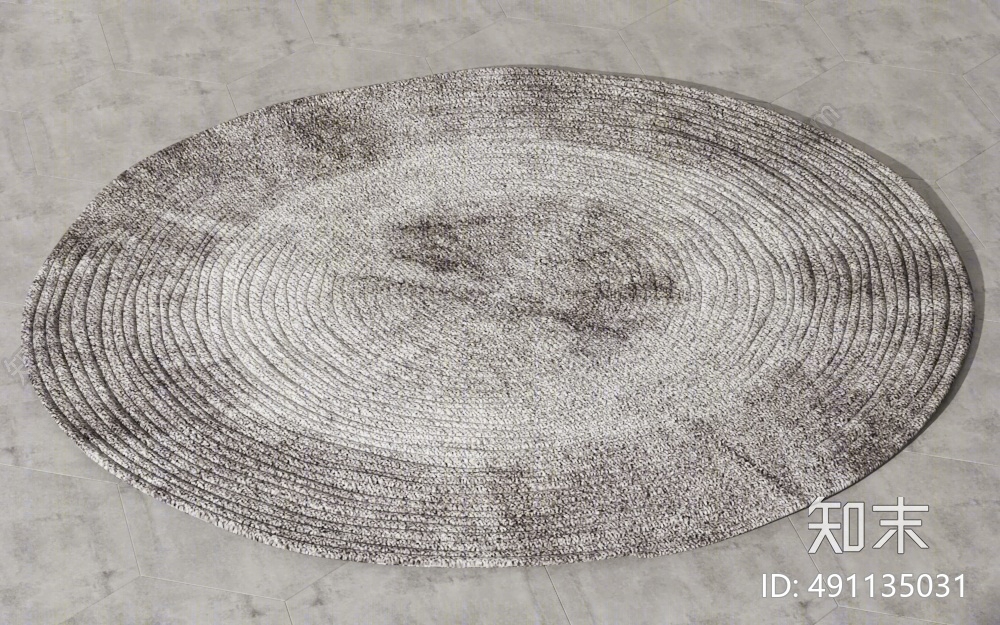 现代圆形地毯3D模型下载【ID:491135031】