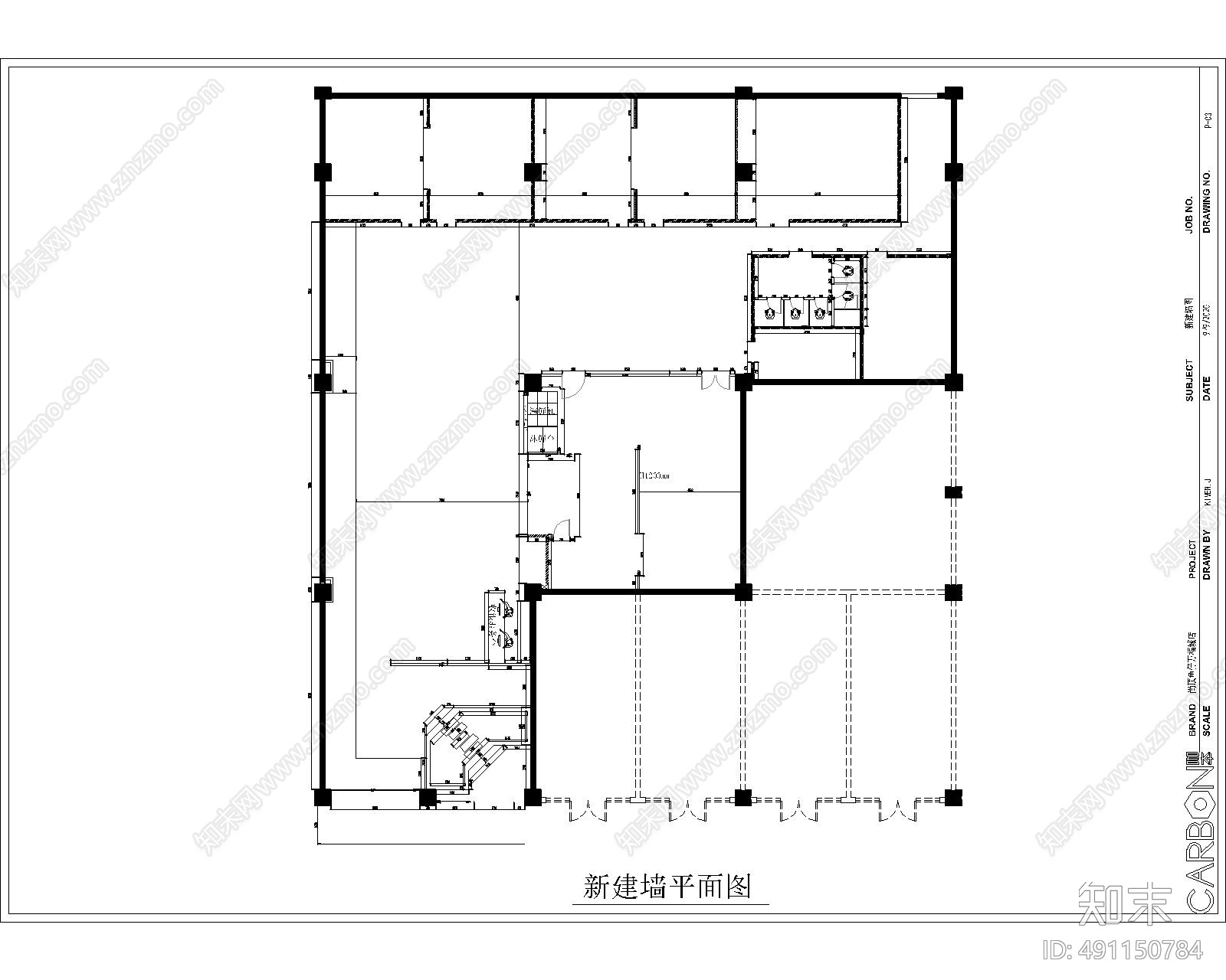 餐厅cad施工图下载【ID:491150784】