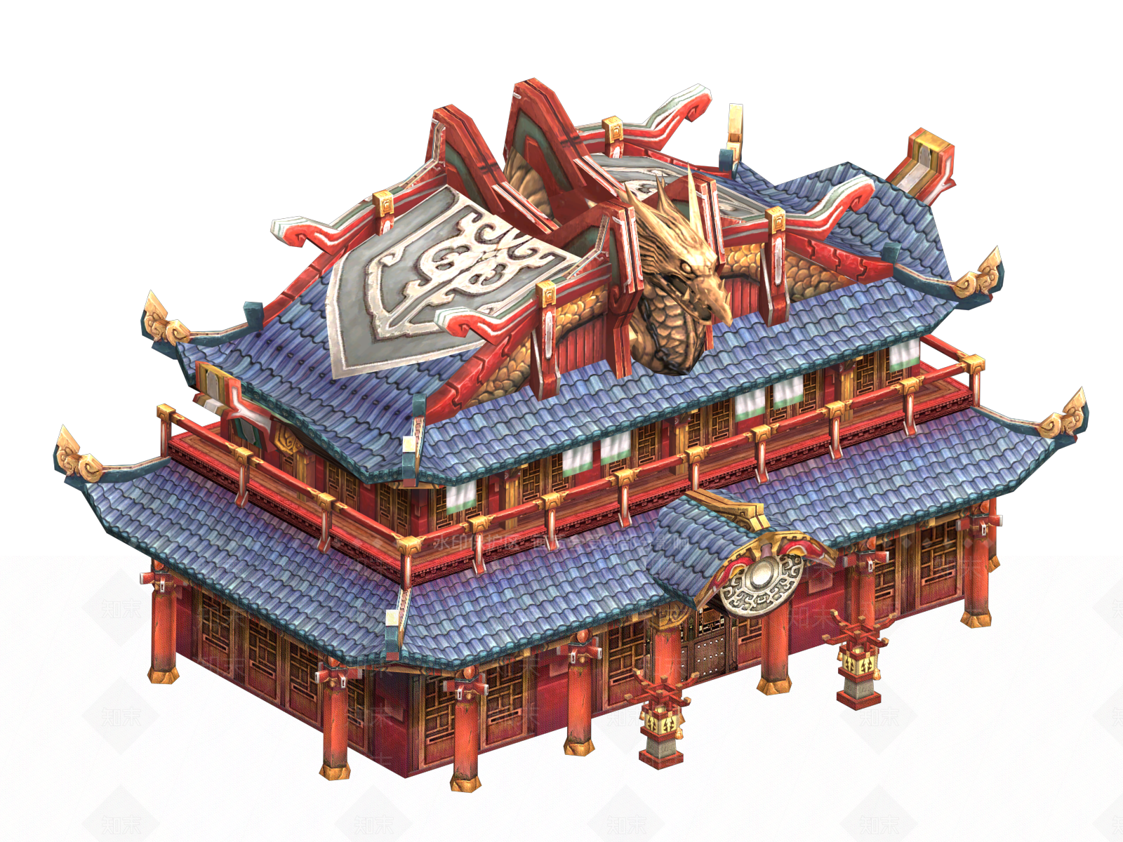 中式游戏场景3D模型下载【ID:291157824】