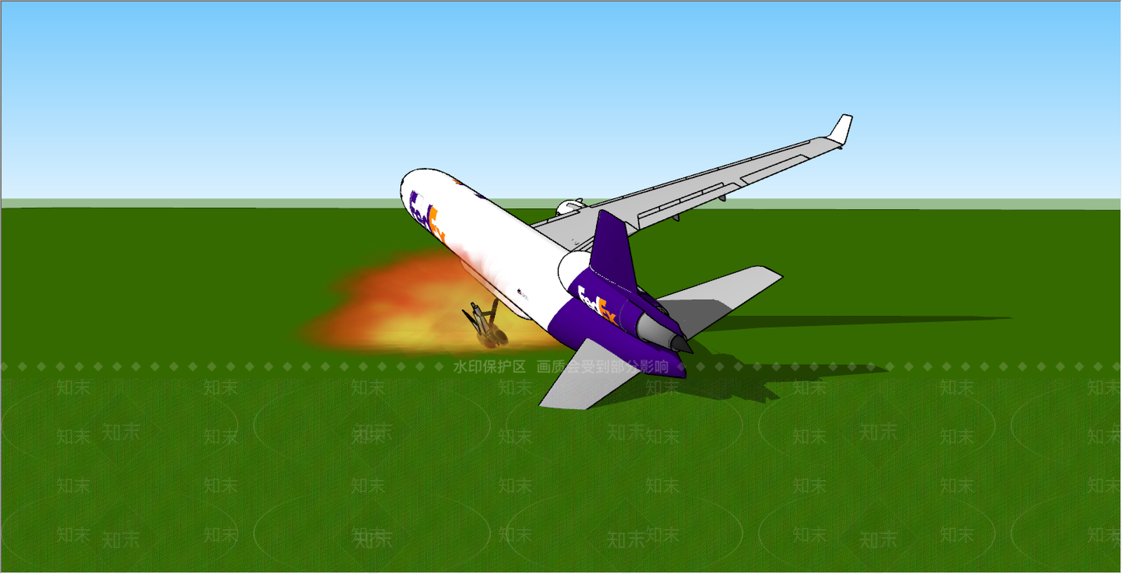 现代航空SU模型下载【ID:891180548】