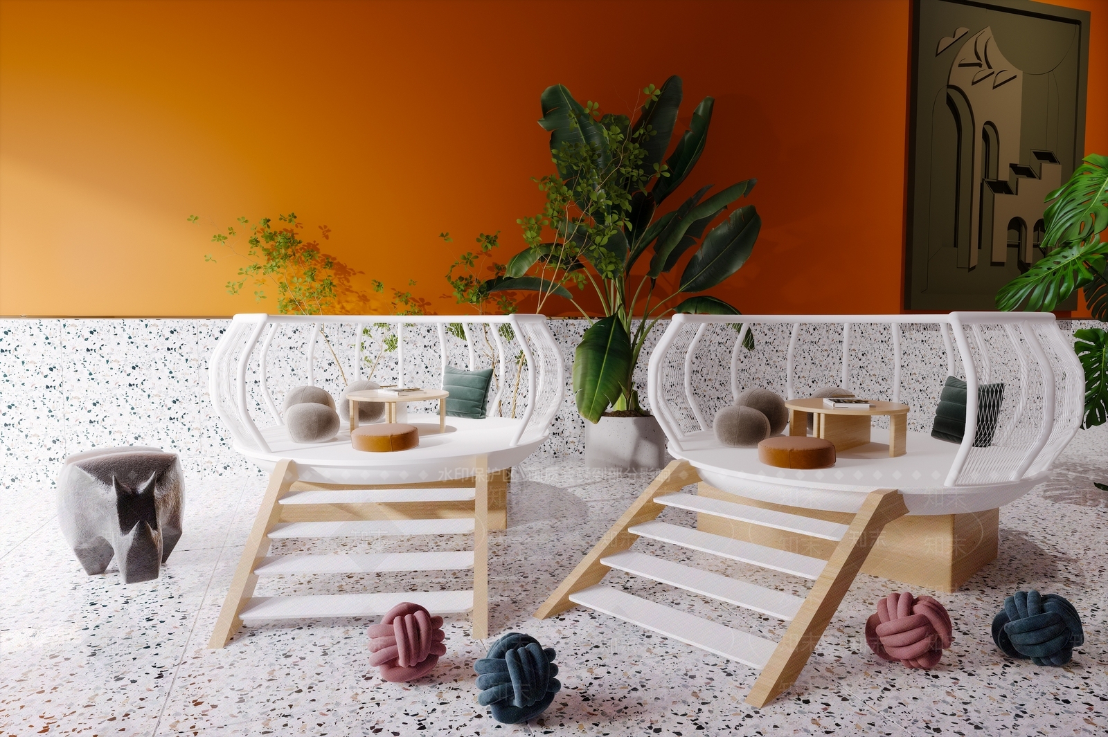 北欧儿童娱乐休闲区3D模型下载【ID:791215011】