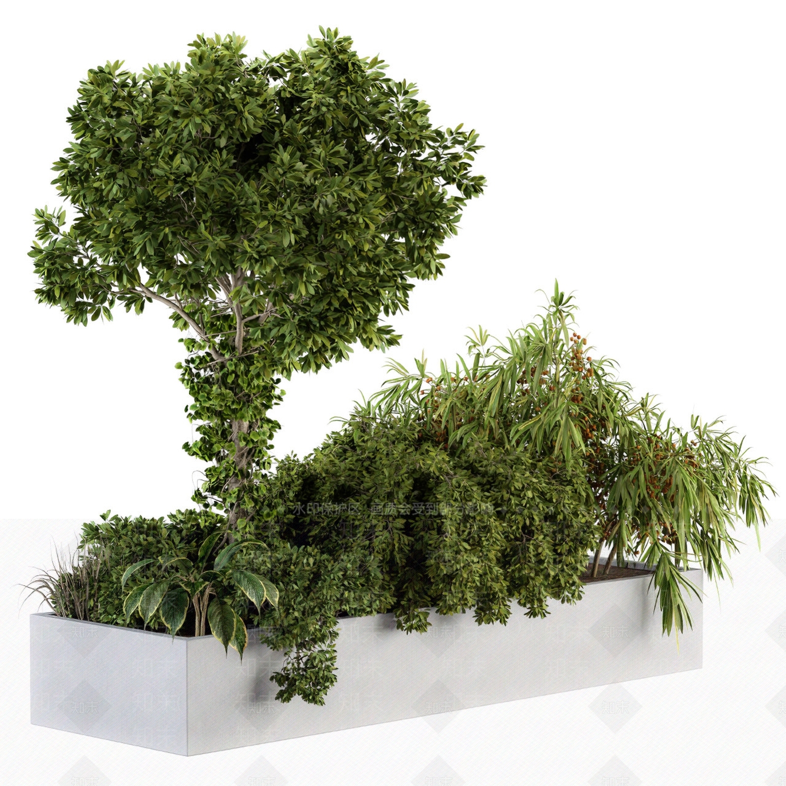 现代花坛3D模型下载【ID:691241774】