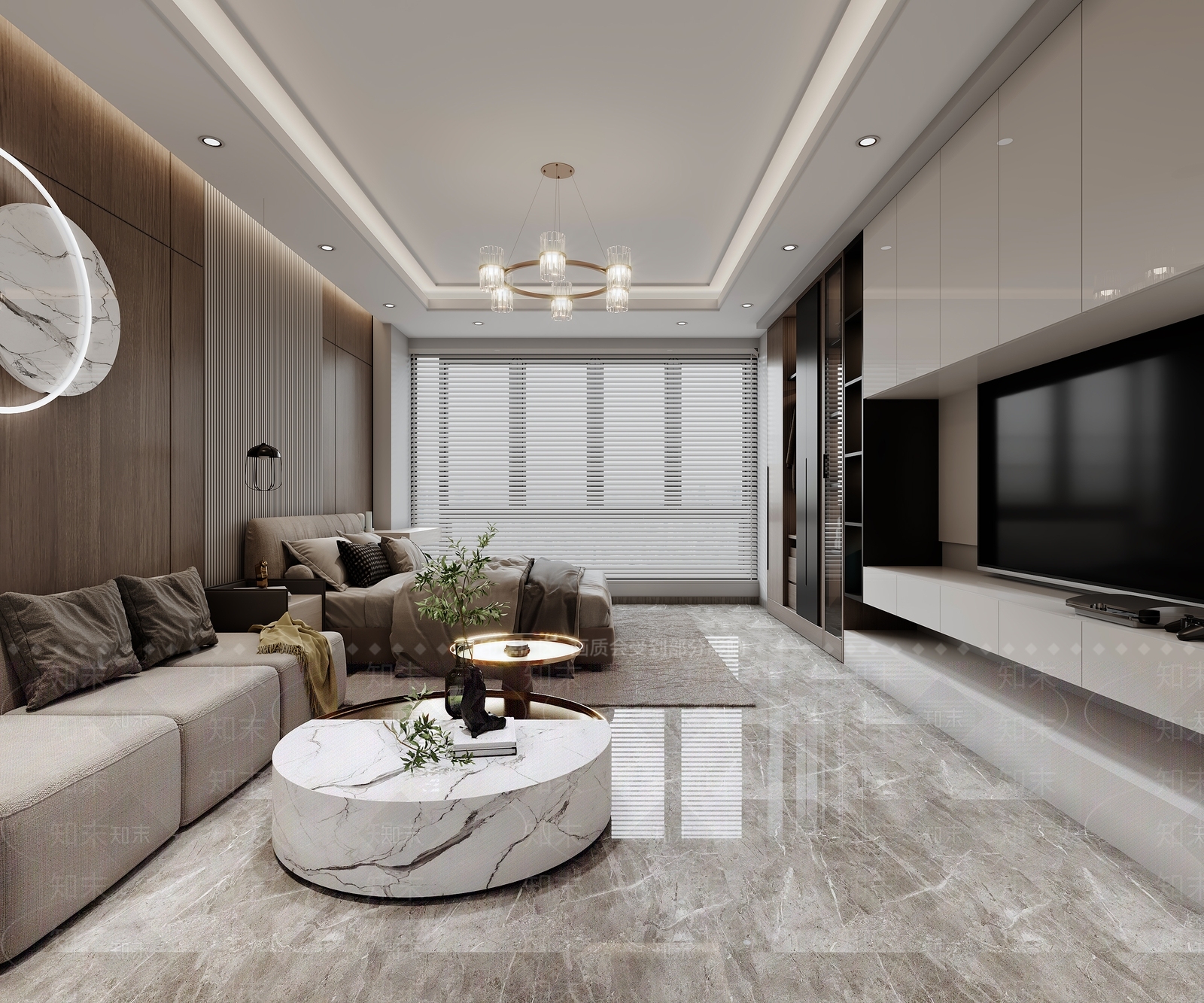 现代单身公寓3D模型下载【ID:991267711】