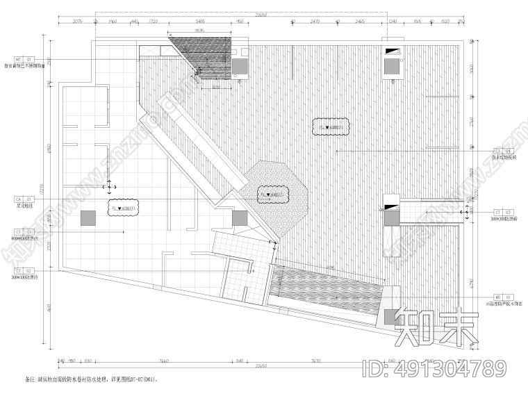 餐厅cad施工图下载【ID:491304789】