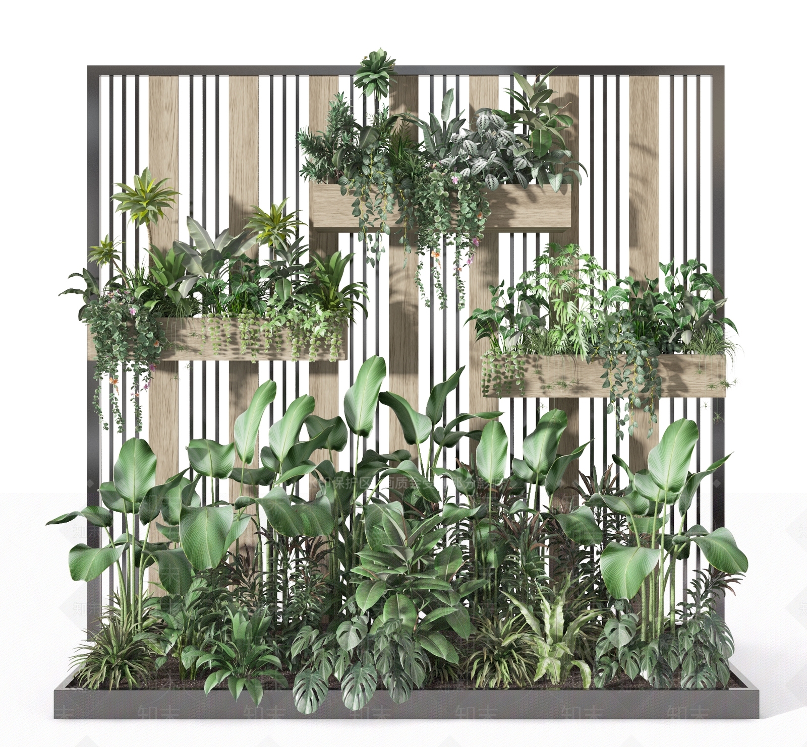 现代花坛3D模型下载【ID:391306853】