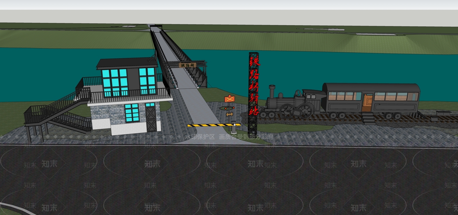 工业风小公建SU模型下载【ID:391312310】