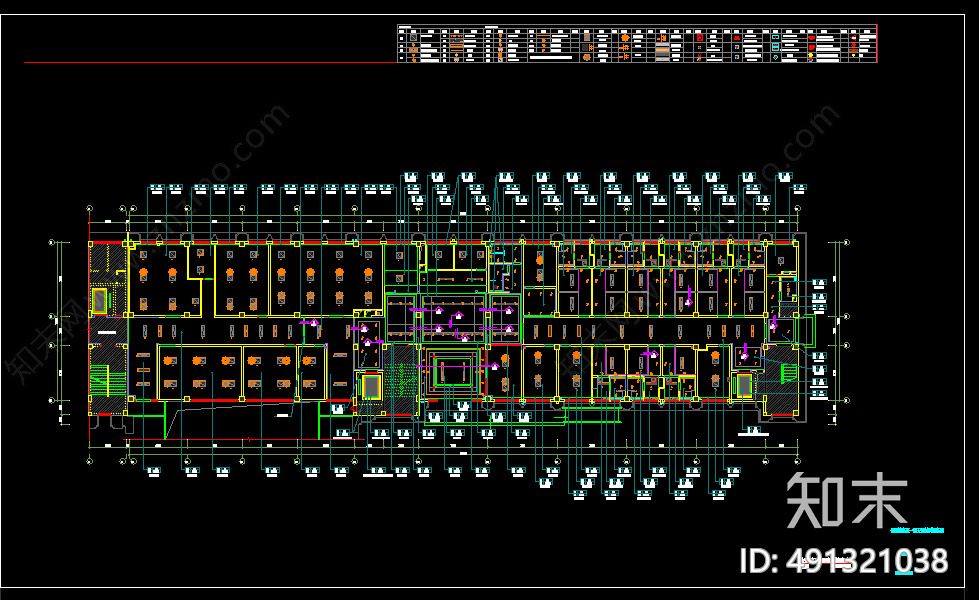 住院楼cad施工图下载【ID:491321038】