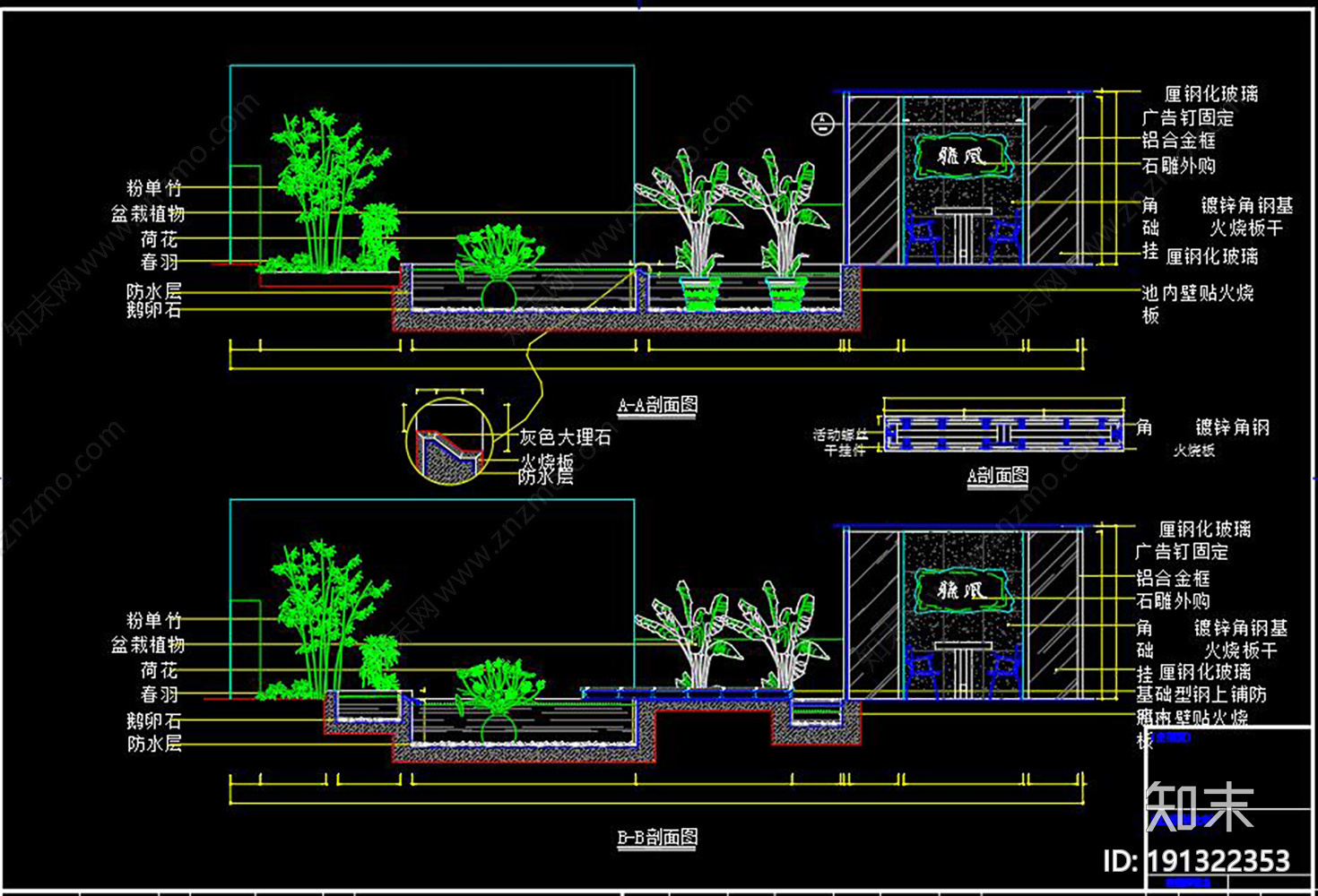 别墅花园施工图下载【ID:191322353】