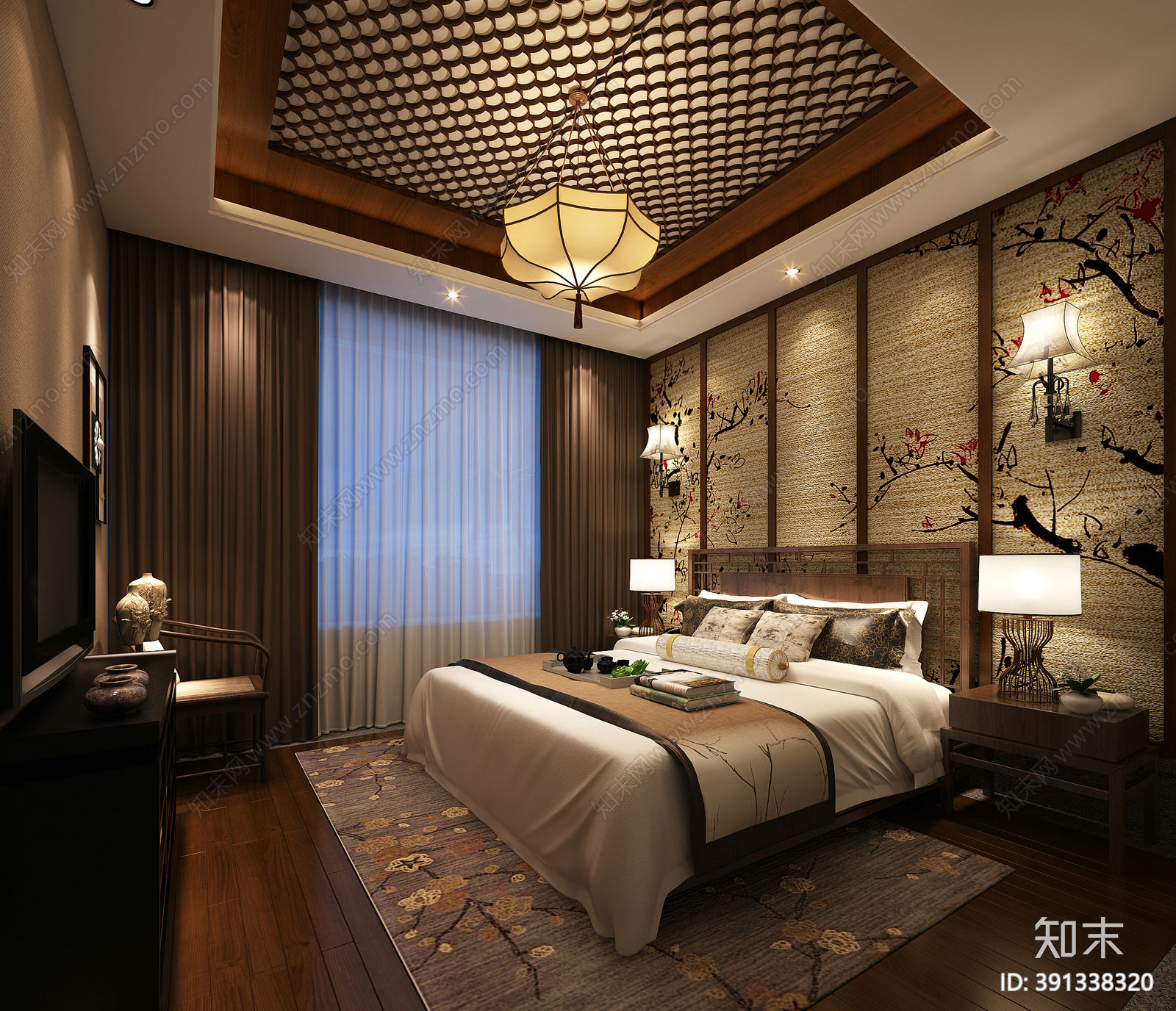 新中式酒店cad施工图下载【ID:391338320】